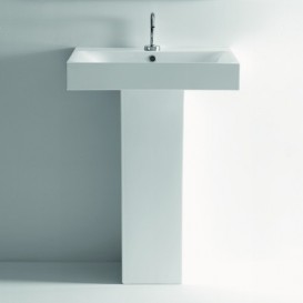 Раковина для ванной Kerasan Cento подвесная/накладная 80х45 см белая 353301