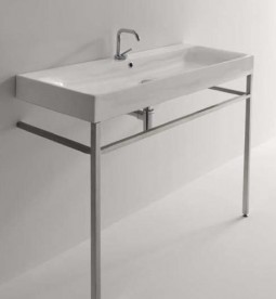 Раковина для ванної Kerasan Cento підвісна / накладна 120х45 см біла 353401