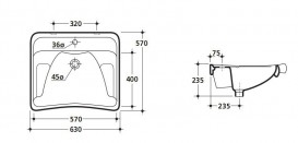 Раковина для ванної Kerasan Comunita біла 021501