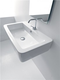 Раковина для ванної Kerasan Ego підвісна / накладна 70х43 см біла 325001