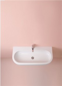 Раковина для ванной Kerasan Flo подвесная/накладная 90х42 см белая 315101