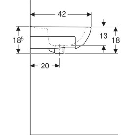 Раковина для ванної Kolo Proxy 50х42 см сантехнічний фарфор білий 102950UA