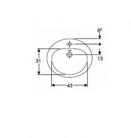 Раковина для ванної Kolo Rekord 56 см кераміка білий K91656000