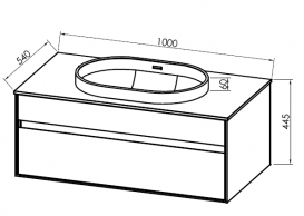 Раковина для ванної Kolpa San Donna UD 100 Kerrock білий 528950