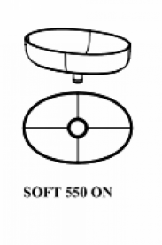 Раковина для ванной Kolpa San Soft 550 ON 55х36х12 см без отверстий без перелива Kerrock белый 863250