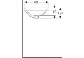 Раковина для ванной комнаты Geberit VariForm с отверстием перелива овальная белый 500.709.01.2