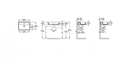 Раковина для ванної кімнати Roca Alter 60х42 см накладна кераміка білий A3270MN000