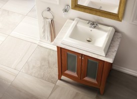 Раковина для ванної кімнати Roca America 58х47.5 см врізна кераміка білий A327495000