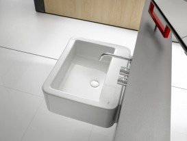 Раковина для ванної кімнати Roca Element 60х50.5 см накладна кераміка білий A327571000