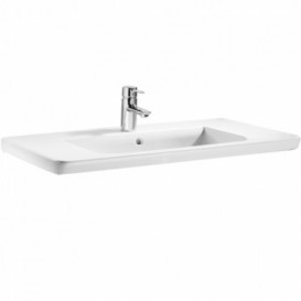 Раковина для ванной комнаты Roca Gap с установкой на тумбу 800х440 мм керамика белый A327470000