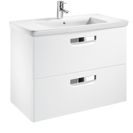 Раковина для ванной комнаты Roca Gap с установкой на тумбу 800х440 мм керамика белый A327470000