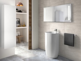 Раковина для ванної кімнати Roca Beyond Totem 50х42 см для підлоги кераміка білий A3270B0000