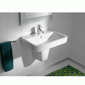 Раковина для ванної кімнати Roca Senso Square 65х47.5 см підвісна кераміка білий A32751A000