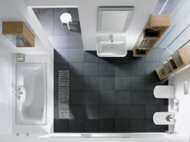 Раковина для ванної кімнати Roca Senso Square 65х47.5 см підвісна кераміка білий A32751A000