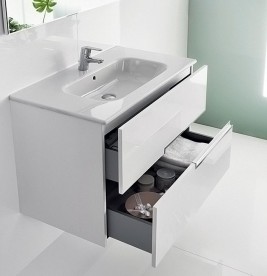 Раковина для ванної кімнати Roca Victoria-N з установкою на тумбу 700х460 мм кераміка білий A32799D000