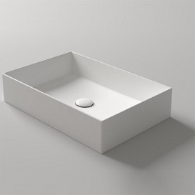 Раковина для ванной комнаты Simas Agile накладная 600х400 мм санфаянс белый AG60