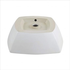 Раковина для ванної Kraus Elavo накладна 42х42 см кераміка білий KCV-126