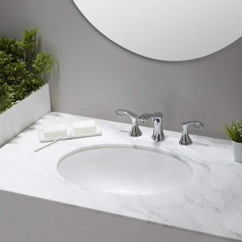 Раковина для ванной Kraus Elavo врезная 45,5х37,5 см керамика белый KCU-211