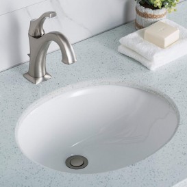 Раковина для ванной Kraus Elavo врезная 45,5х37,5 см керамика белый KCU-211