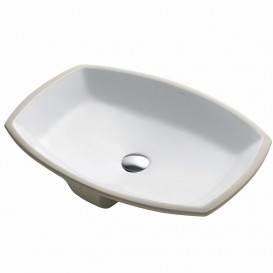 Раковина для ванної Kraus Elavo врізна 60х44 см кераміка білий KCU-261
