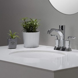 Раковина для ванной Kraus Elavo врезная 54х43,8 см керамика белый KCU-271