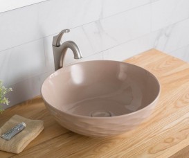 Раковина для ванной Kraus Viva Ø41,9 см керамика глянцевый бежевый KCV-200GBE