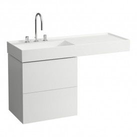 Раковина для ванной Laufen Kartell 120х46 см полка справа c 3 отверстиями керамика белый H8133320001581