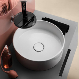 Раковина для ванной Laufen Kartell Ø42 см накладная керамика белый с покрытием LCC H8123314001121