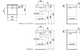 Раковина для ванной Laufen Kartell 46х46 см с 3 отверстиями без перелива керамика черный глянцевый H8153310201581