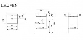 Раковина для ванной Laufen Kartell 50х46 см с 1 отверстием под смеситель керамика белый H8103320001041
