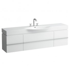 Раковина для ванной Laufen Palace 180х51 см 3 отверстия керамика белый H8117080001081