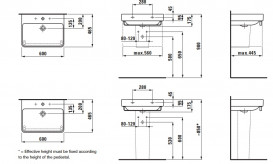 Раковина для ванной Laufen Pro S 60х46,5 см с 1 отверстием без перелива керамика белый H8109630001561