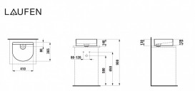 Раковина для ванной Laufen Sonar 41х36,5 см керамика белый H8123420001121