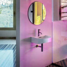 Раковина для ванной Laufen Sonar 41х42 см с 1 отверстием под смеситель керамика белый с покрытием LCC H8153414001041