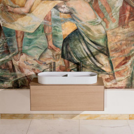 Раковина для ванной Laufen Sonar двойная 100х37 см керамика белый матовый H8123497571121