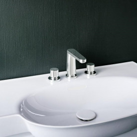 Раковина для ванної Laufen The New Classic 100х48 см з 3 отворами без переливу кераміка білий з покриттям LCC H8138574001581