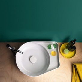 Раковина для ванної Laufen Val 50х40 см без отворів без переливу кераміка білий матовий H8122817571121