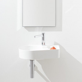 Раковина для ванної Laufen Val 53х40 см з 1 отвором полиця праворуч кераміка білий H8152880001061