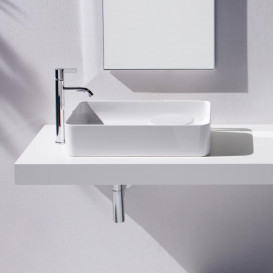 Раковина для ванної Laufen Val 55х36 см без отворів без переливу кераміка білий матовий H8122827571121