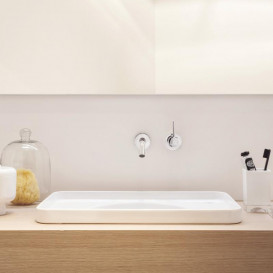 Раковина для ванної Laufen Val 55х36 см без отворів кераміка білий матовий H8172817571091