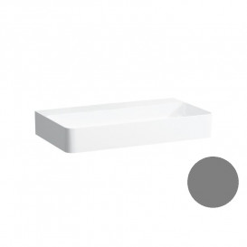 Раковина для ванной Laufen Val 60х40 см без отверстий без перелива керамика графит матовый H8122857581121