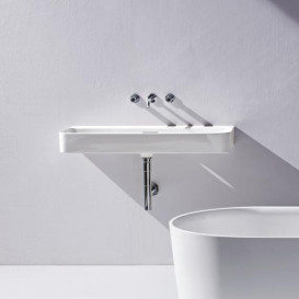 Раковина для ванной Laufen Val 75х42 см без отверстий под смеситель керамика белый с покрытием LCC H8102854001091