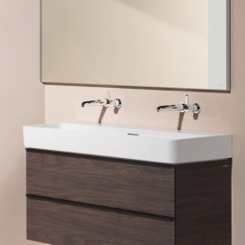 Раковина для ванной Laufen Val 95х42 см без отверстий под смеситель керамика белый с покрытием LCC H8102874001091