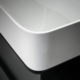 Раковина для ванної Laufen Val 95х42 см з 2 отворами шліфована кераміка білий з покриттям LCC H8162874001071