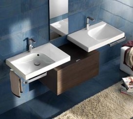 Раковина для ванної ліва Hatria GRANDANGOLO 75х50 см Y0XK01