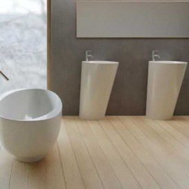 Раковина для ванної Marmorin Amos підлоги литий камінь білий 729 582 020 xx x