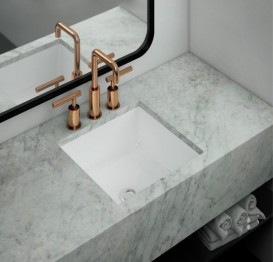 Раковина для ванної Marmorin Lena IV Undermound квадратна литий камінь білий P_U_539_04_0448