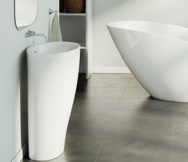 Раковина для ванной Marmorin Mia S напольная литой камень белый P_S_557_02_0550