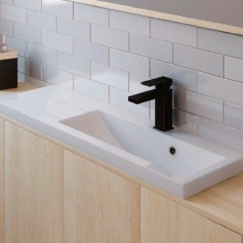 Раковина для ванної Marmorin Talia 900 R вбудована права литий камінь білий 270 090 920 xx x