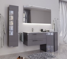 Раковина для ванної Marsan Квадро 1 520 права/ліва акриловий камінь Квадро1520акрил